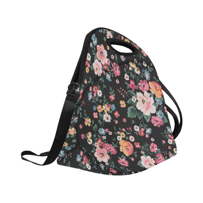 Pretty Floral - Neoprene Lunch Bag/Large Neoprene Lunch Bag/Large Plants Printed Offshore