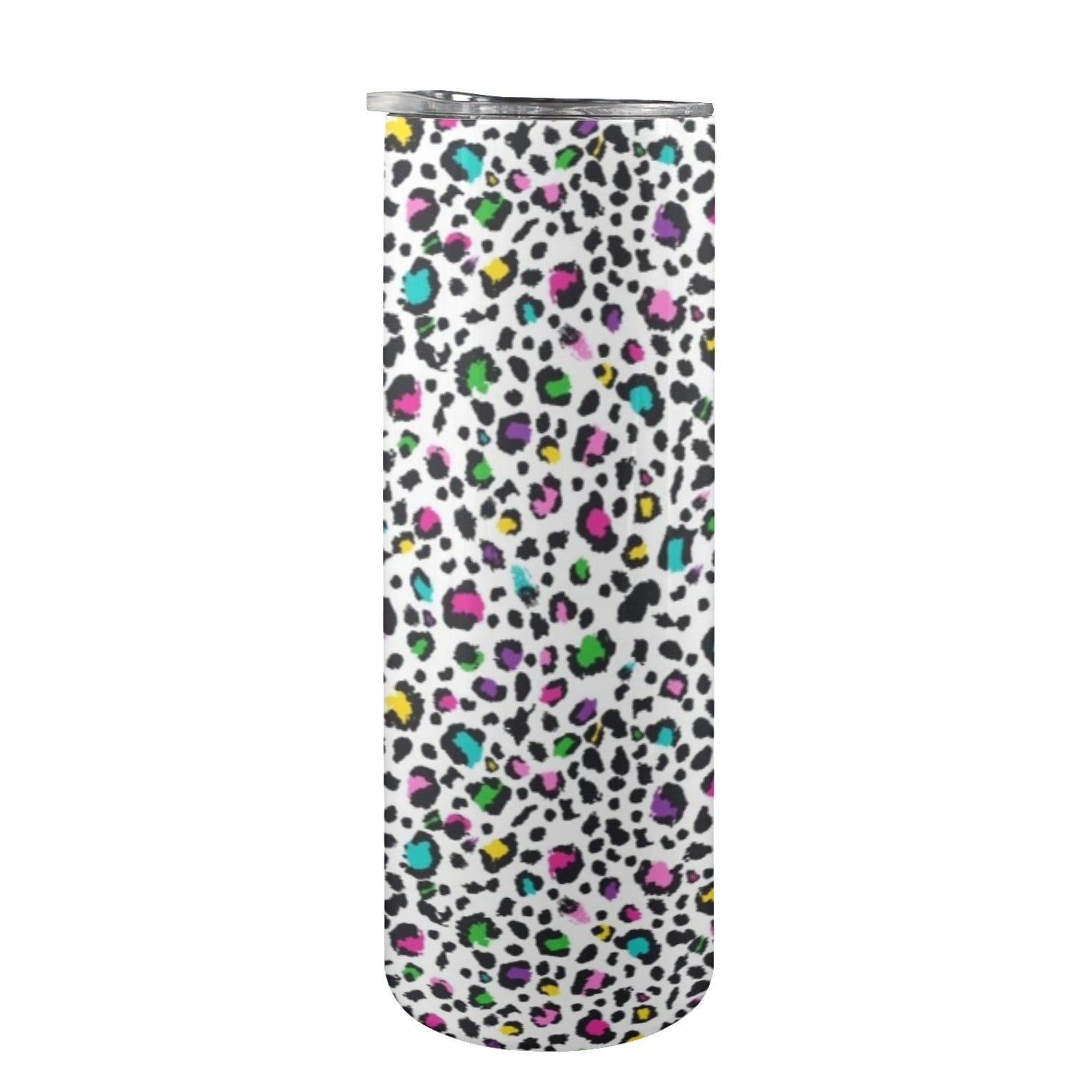 Animal Print In Colour - 20oz Tall Skinny Tumbler with Lid and Straw 20oz Tall Skinny Tumbler with Lid and Straw