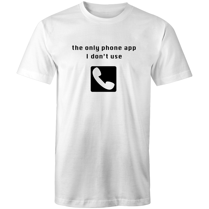 Phone App - Mens T-Shirt White Mens T-shirt Funny Mens