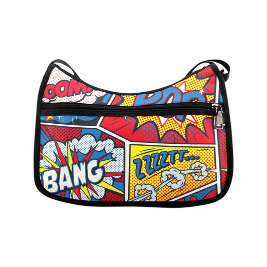 Comic Book - Crossbody Fabric Handbag Crossbody Handbag