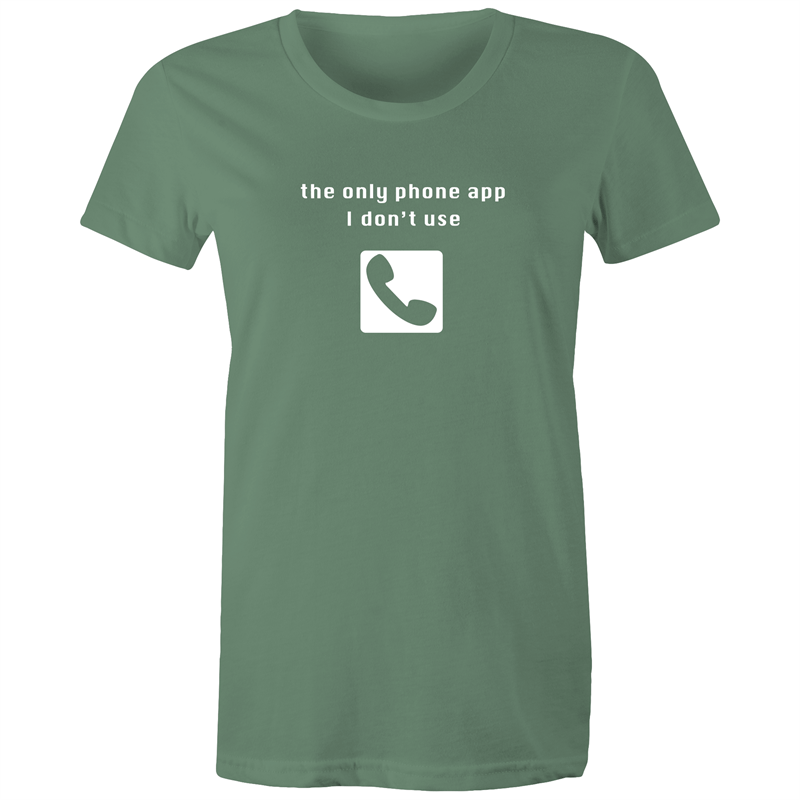 Phone App - Women's T-shirt Womens T-shirt Funny Womens