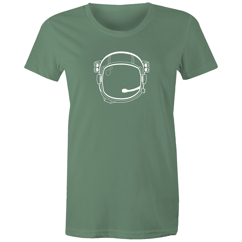 Astronaut Helmet - Women's T-shirt Sage Womens T-shirt Space Womens