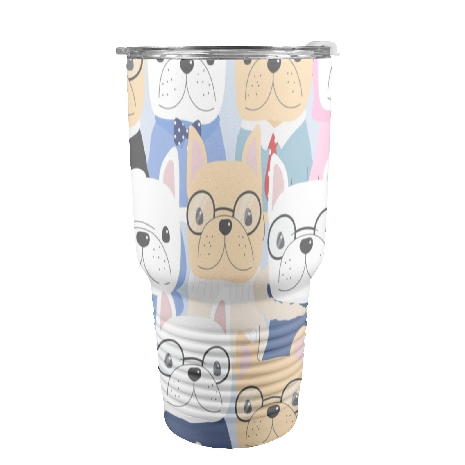 Dog Crowd - 30oz Insulated Stainless Steel Mobile Tumbler 30oz Insulated Stainless Steel Mobile Tumbler animal Printed Offshore