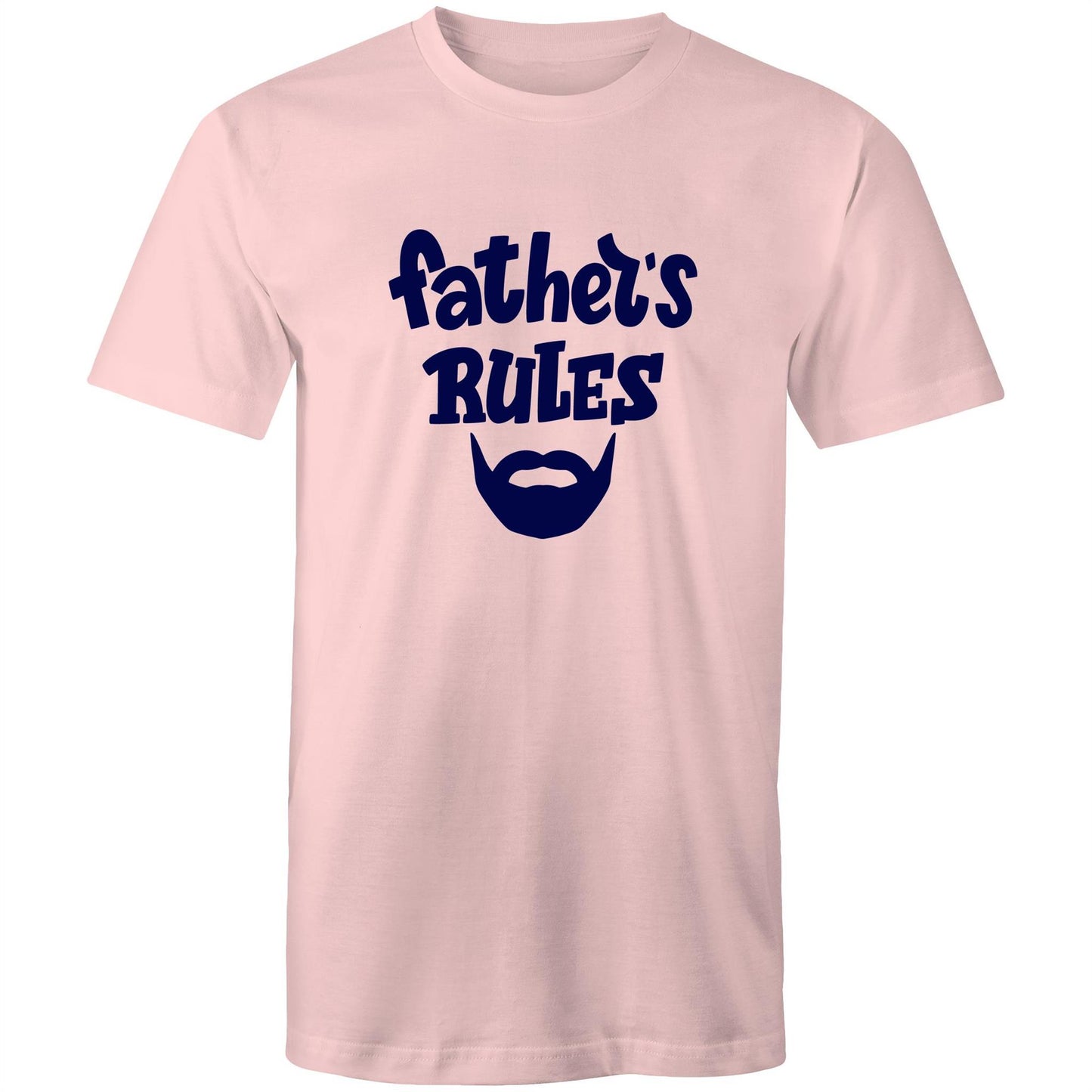 Father's Rules - Mens T-Shirt Pink Mens T-shirt Dad