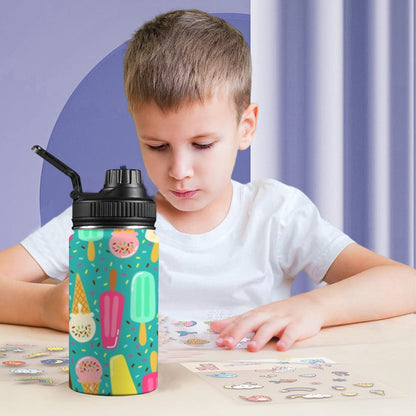 Ice Cream - Kids Water Bottle with Chug Lid (12 oz) Kids Water Bottle with Chug Lid Food