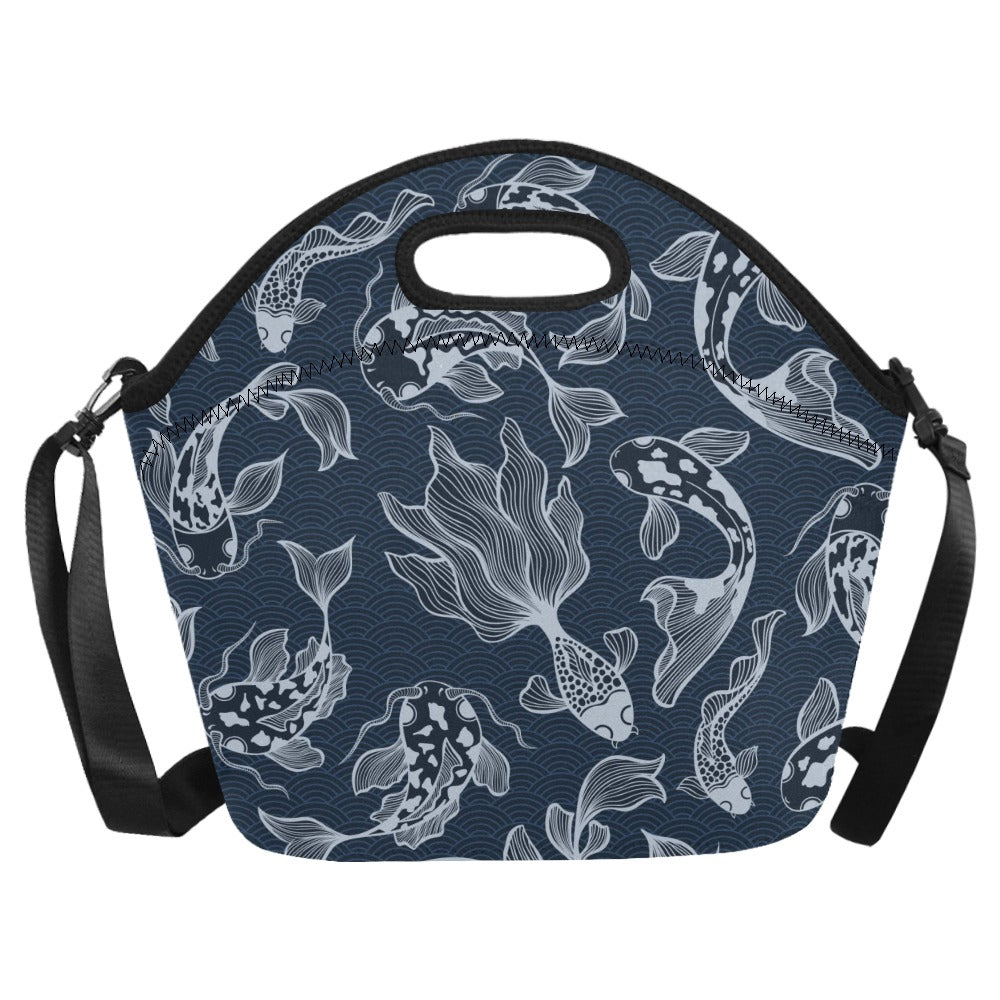 Blue Fish - Neoprene Lunch Bag/Large Neoprene Lunch Bag/Large animal Printed Offshore