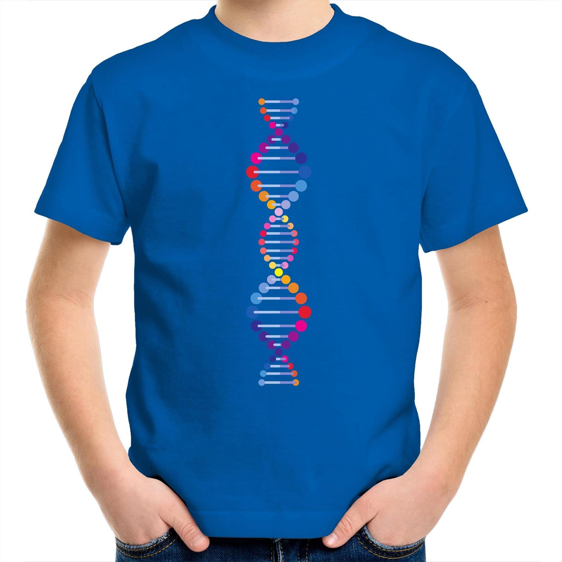 DNA - Kids Youth Crew T-Shirt Bright Royal Kids Youth T-shirt Science