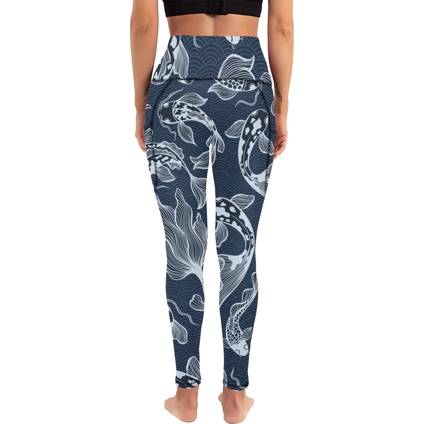 Blue Fish - Women's Leggings with Pockets Women's Leggings with Pockets S - 2XL animal Printed Offshore