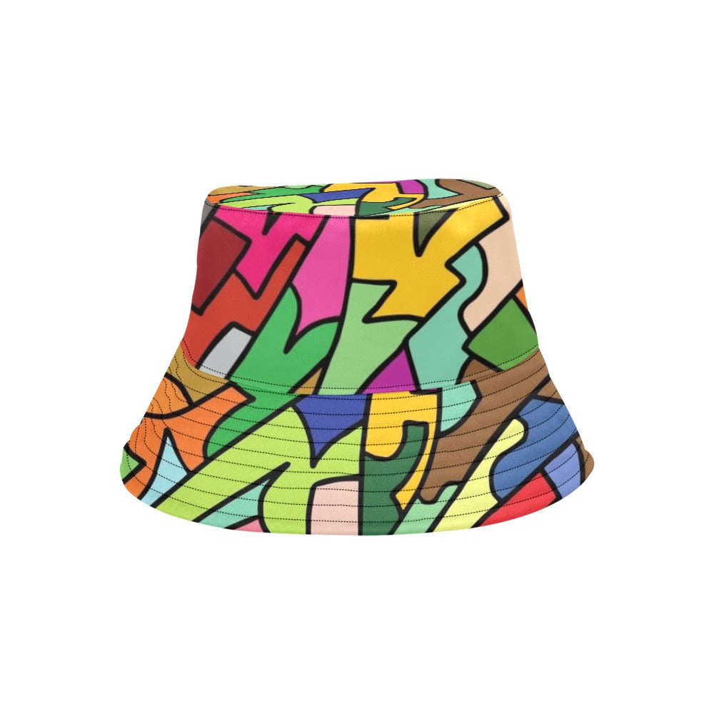 Bright Abstract - Bucket Hat Bucket Hat for Women Printed Offshore