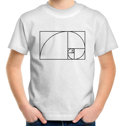 Fibonacci - Kids Youth Crew T-Shirt White Kids Youth T-shirt Science