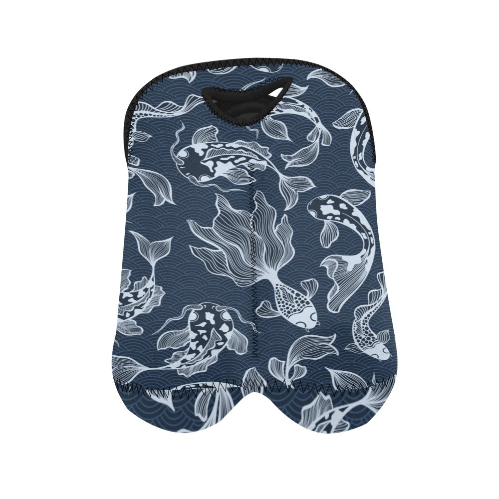 Blue Fish - 2-Bottle Neoprene Wine Bag 2 Bottle Wine Bag Printed Offshore