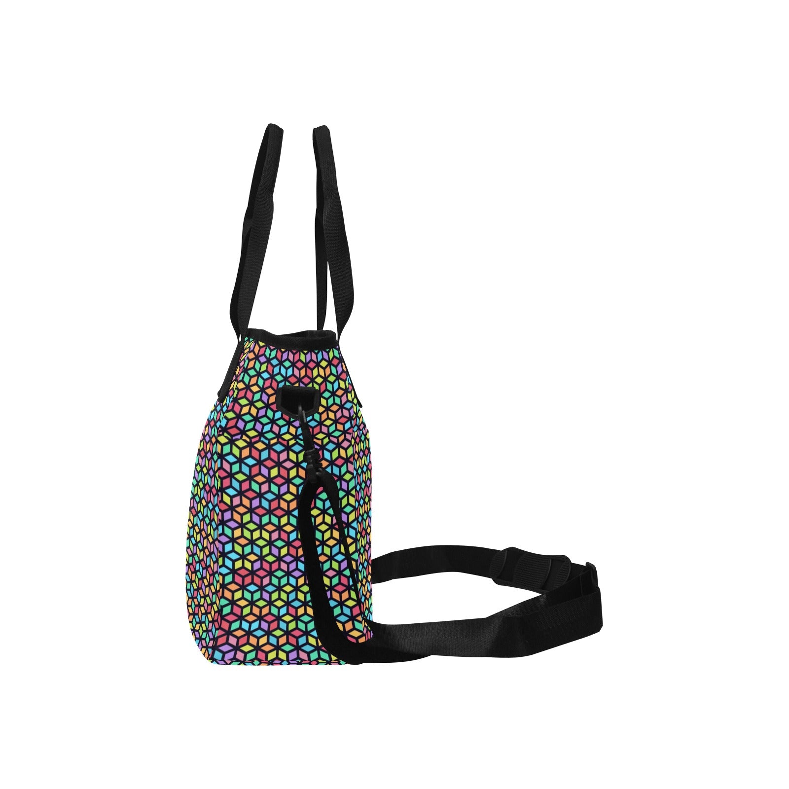 Tesselate - Tote Bag with Shoulder Strap Nylon Tote Bag