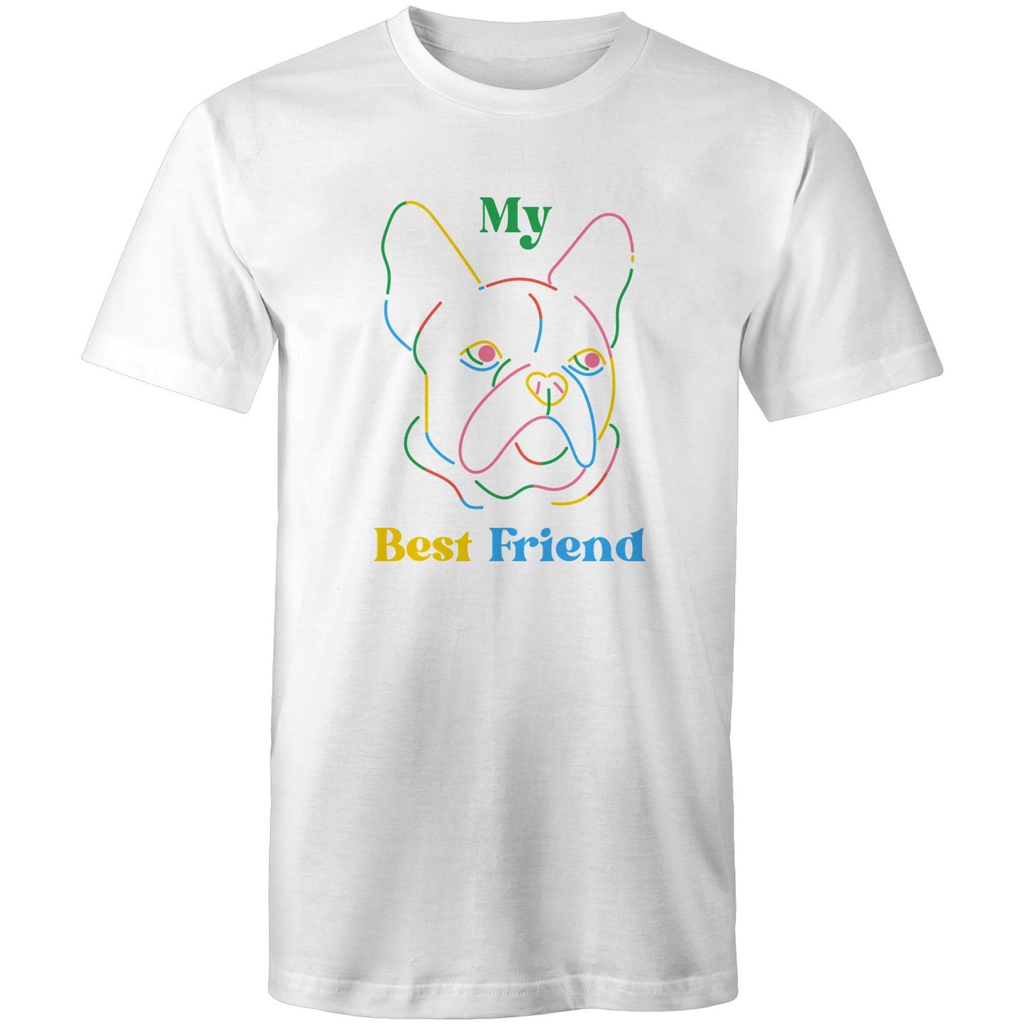 My Best Friend, Dog - Mens T-Shirt White Mens T-shirt animal