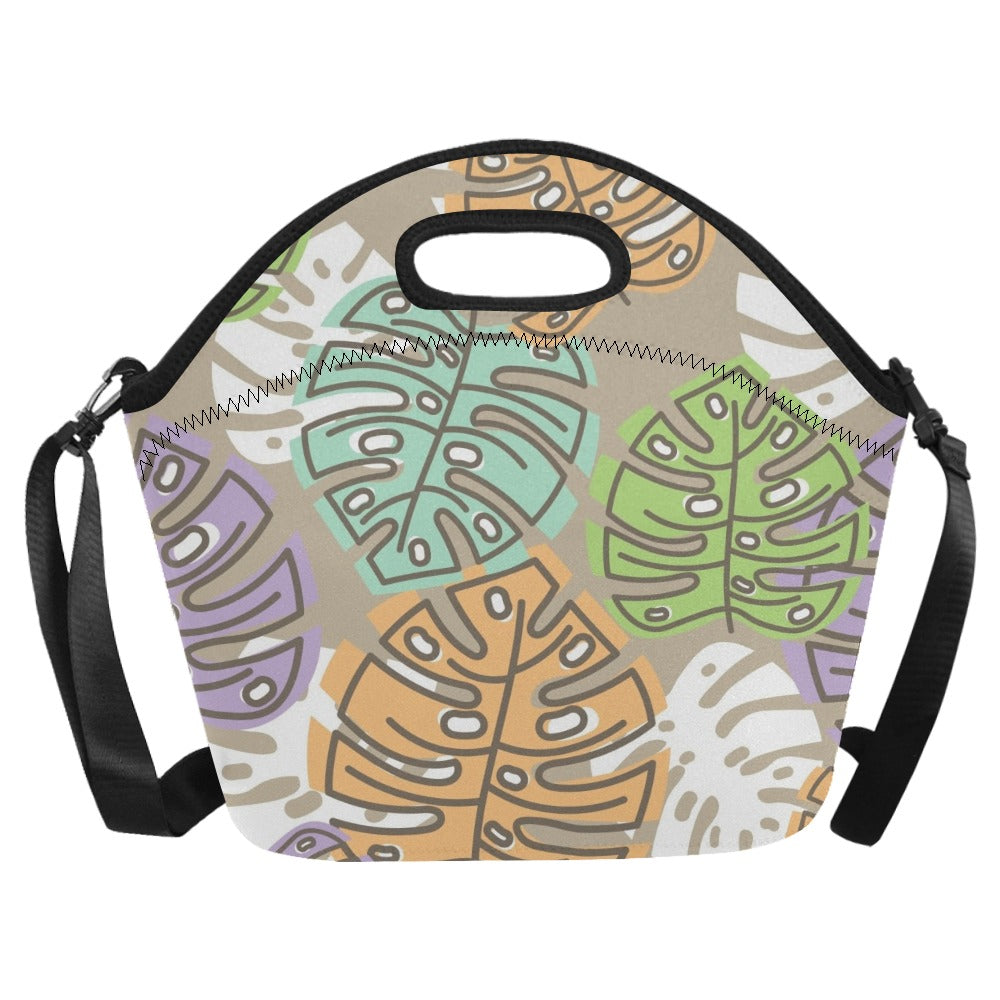 Leaves - Neoprene Lunch Bag/Large Neoprene Lunch Bag/Large Plants Printed Offshore