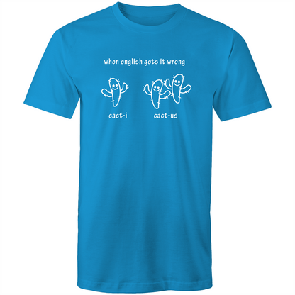 Cacti Cactus - Mens T-Shirt Arctic Blue Mens T-shirt Funny Mens Plants