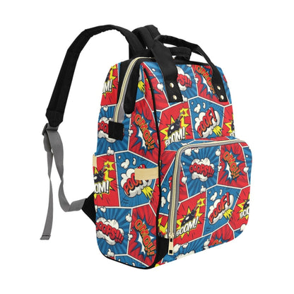 Comic Book Pop - Multifunction Backpack Multifunction Backpack comic Printed Offshore