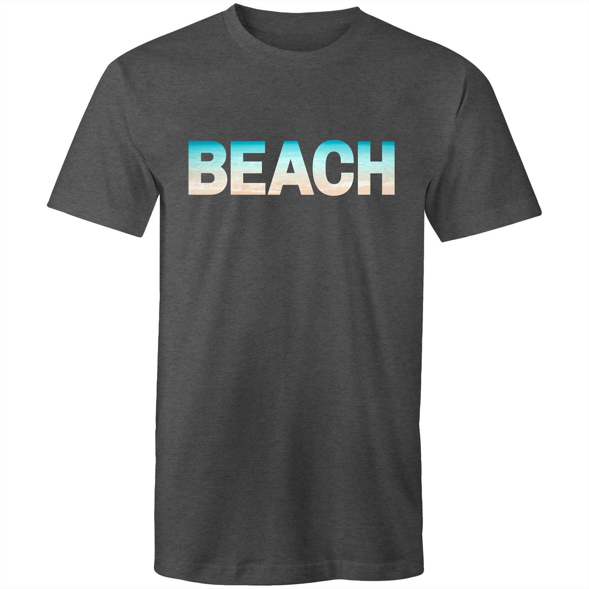 Beach - Mens T-Shirt Asphalt Marle Mens T-shirt Mens Summer
