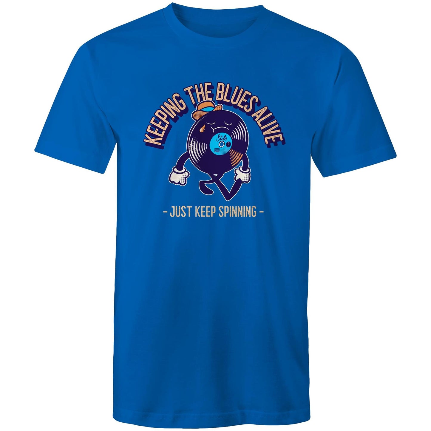 Keeping The Blues Alive - Mens T-Shirt Bright Royal Mens T-shirt Music