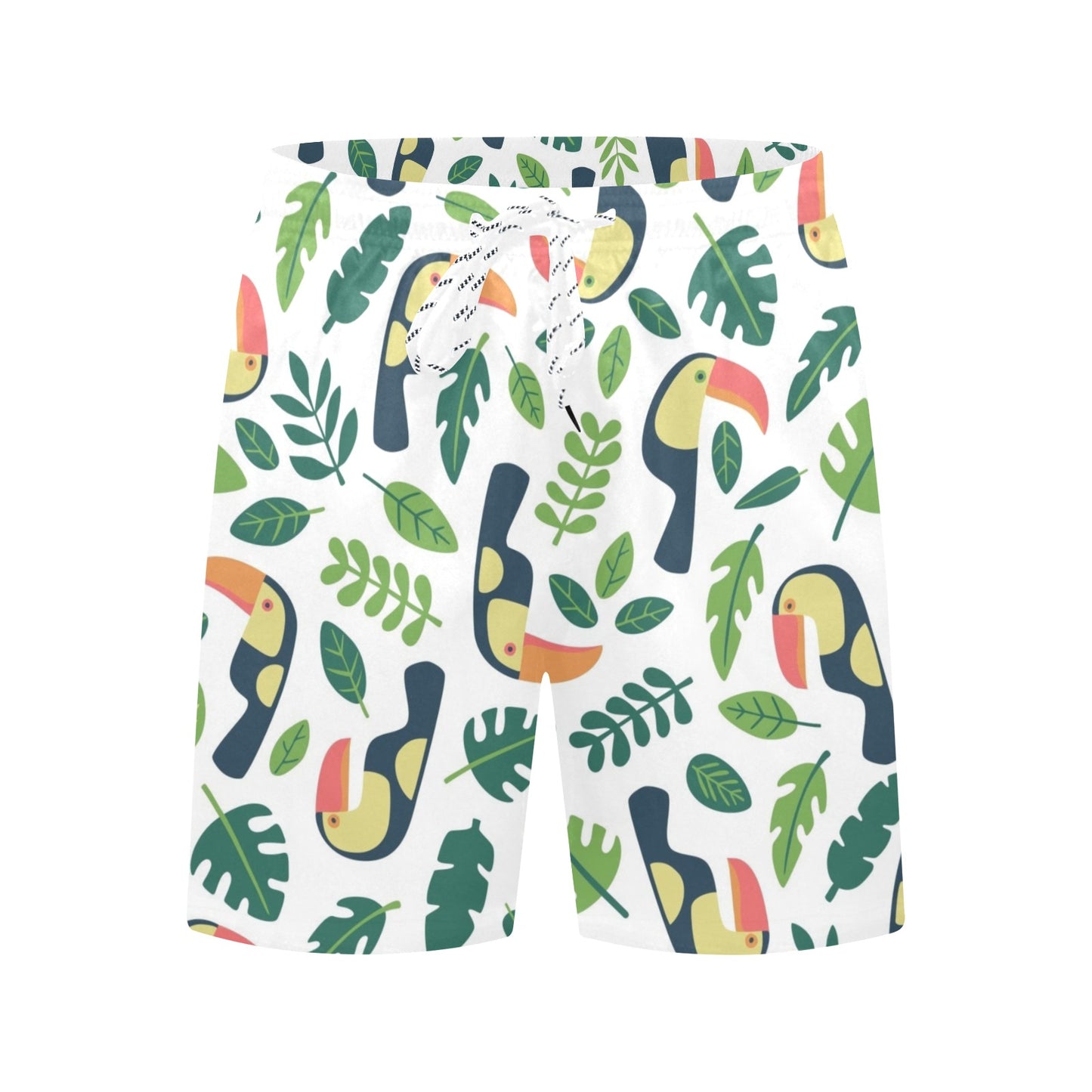 Toucans - Men's Mid-Length Beach Shorts Men's Mid-Length Beach Shorts animal Printed Offshore