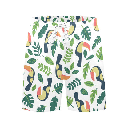 Toucans - Men's Mid-Length Beach Shorts Men's Mid-Length Beach Shorts animal Printed Offshore