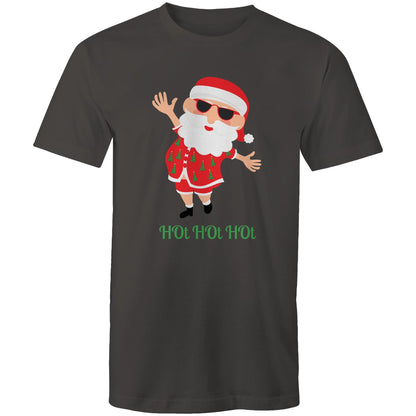 HOt HOt HOt - Mens T-Shirt Charcoal Christmas Mens T-shirt Merry Christmas