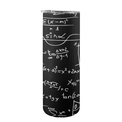 Equations - 20oz Tall Skinny Tumbler with Lid and Straw 20oz Tall Skinny Tumbler with Lid and Straw Printed Offshore