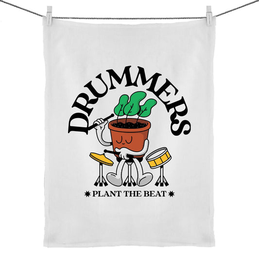 Drummers - 50% Linen 50% Cotton Tea Towel Default Title Tea Towel
