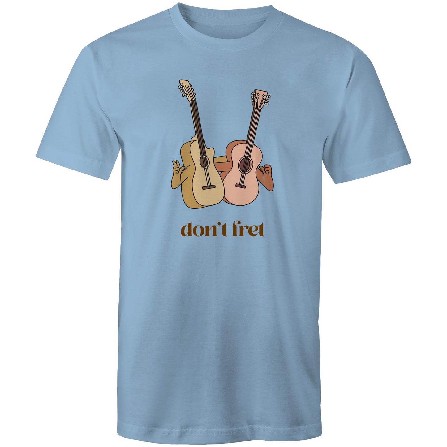 Don't Fret - Mens T-Shirt Carolina Blue Mens T-shirt Music