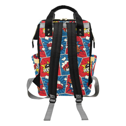 Comic Book Pop - Multifunction Backpack Multifunction Backpack comic Printed Offshore