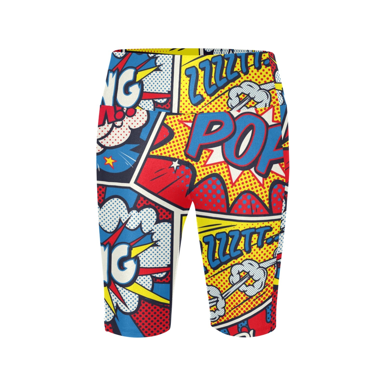 Comic Book - Women's Bike Shorts Womens Bike Shorts comic Printed Offshore