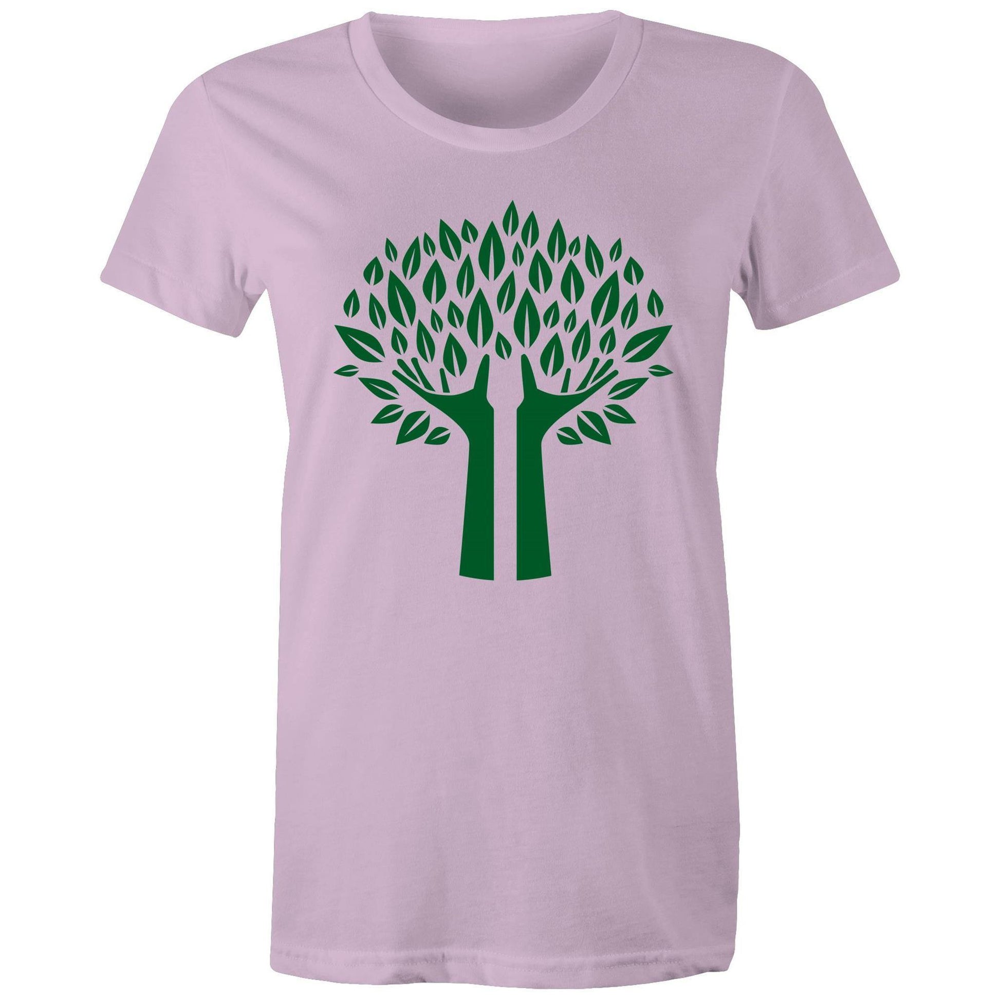 Green Tree - Women's Maple Tee Lavender Womens T-shirt Environment Plants Womens
