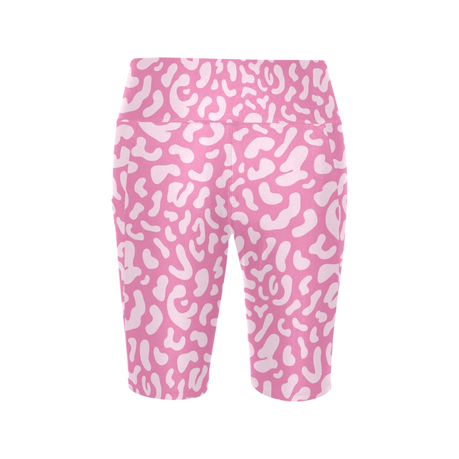 Pink Leopard - Women's Bike Shorts Womens Bike Shorts animal