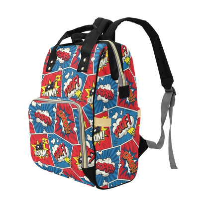 Comic Book Pop - Multifunction Backpack Multifunction Backpack comic Printed Offshore