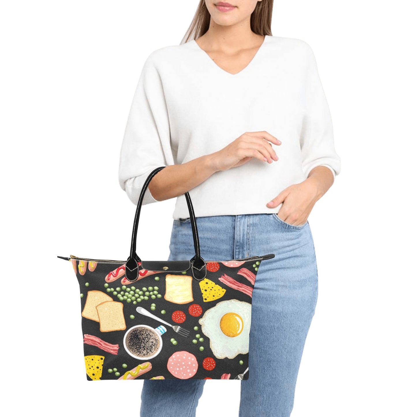 Breakfast Food - Single-Shoulder Handbag Single Shoulder Handbag Printed Offshore