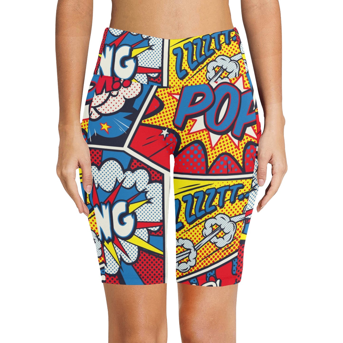 Comic Book - Women's Bike Shorts Womens Bike Shorts comic