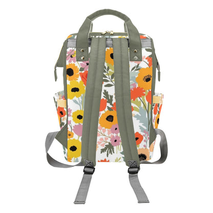 Fun Floral - Multi-Function Backpack Multifunction Backpack