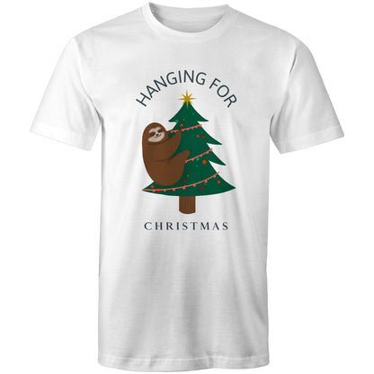 Hanging For Christmas - Mens T-Shirt White Christmas Mens T-shirt Merry Christmas