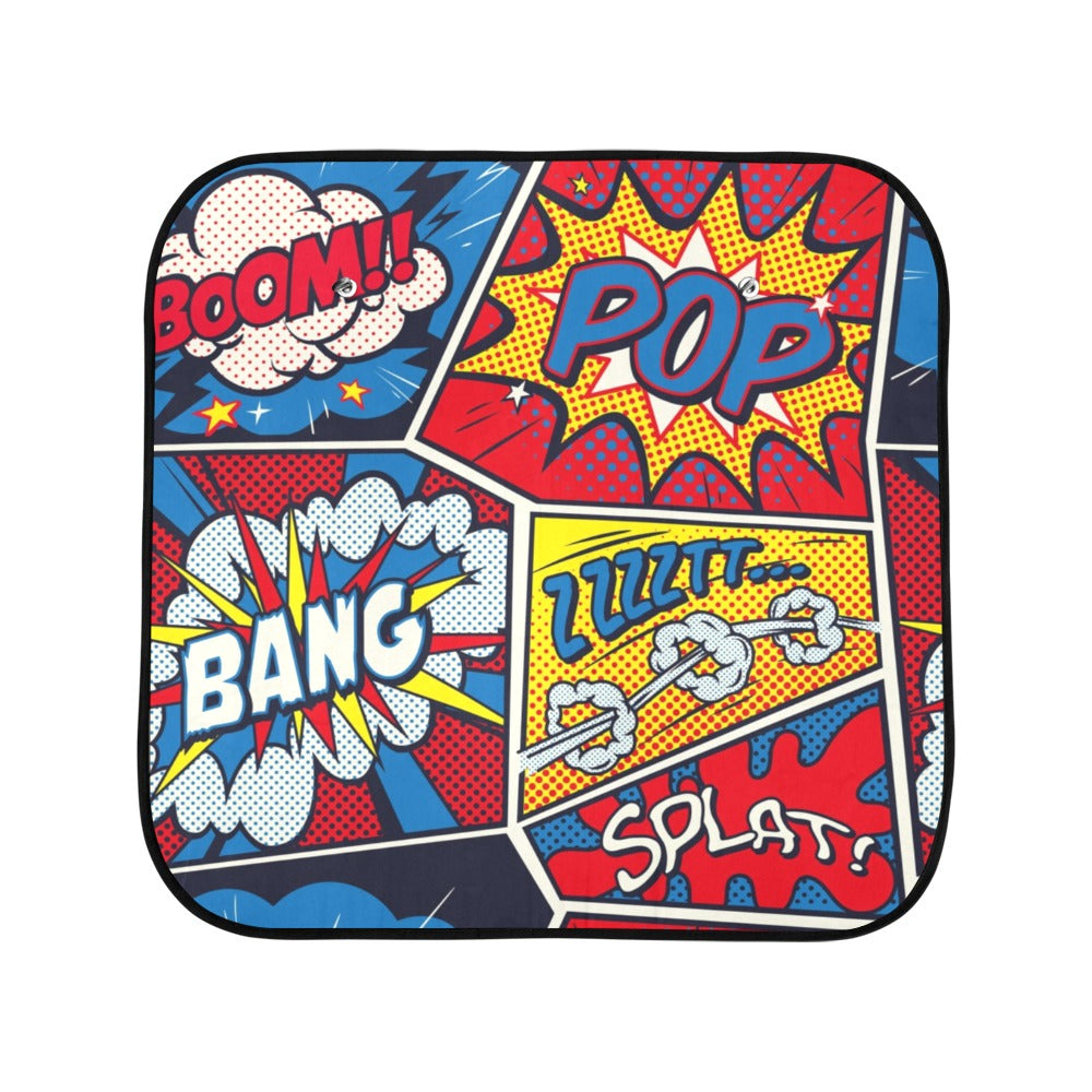 Comic Book - Car Sun Shade 28"x28"x2pcs Car Sun Shade 28"x28"x2pcs comic Printed Offshore