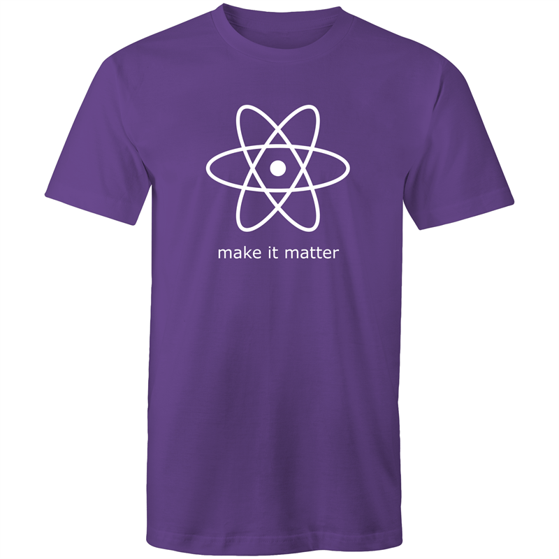 Make It Matter - Mens T-Shirt Purple Mens T-shirt Funny Mens Science