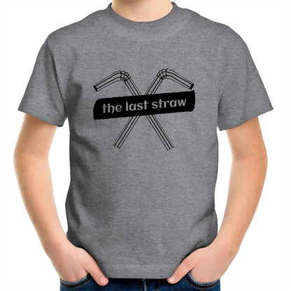 The Last Straw - Kids Youth Crew T-Shirt Grey Marle Kids Youth T-shirt Environment