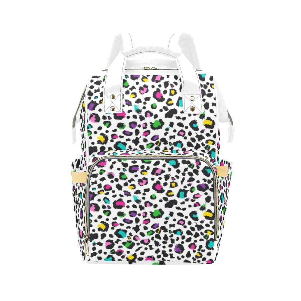 Animal Print In Colour - Multi-Function Backpack Multifunction Backpack