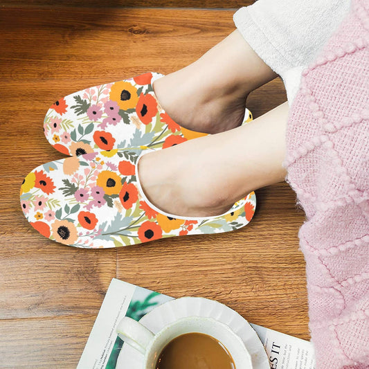 Fun Floral - Women's Non-Slip Cotton Slippers Women's Non-Slip Cotton Slippers Plants Printed Offshore