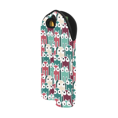 Cartoon Octopus - 2-Bottle Neoprene Wine Bag 2 Bottle Wine Bag Printed Offshore