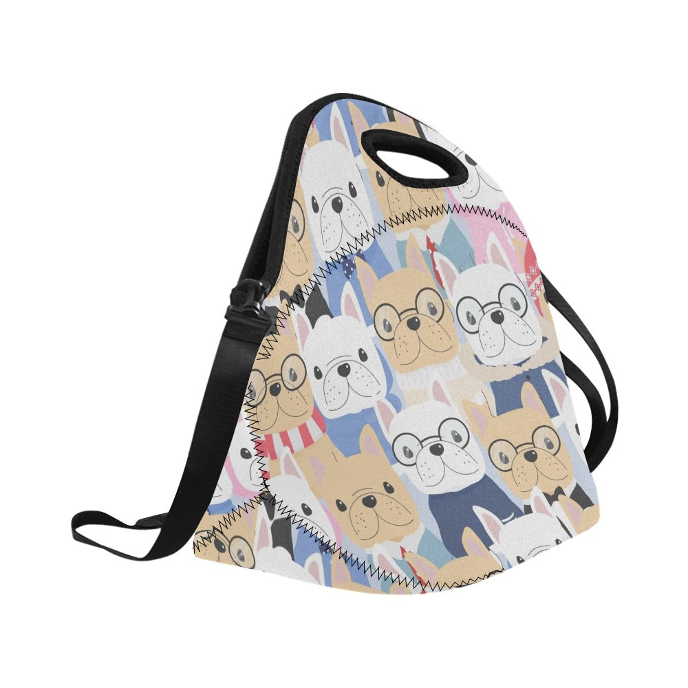 Dog Crowd - Neoprene Lunch Bag/Large Neoprene Lunch Bag/Large animal Printed Offshore