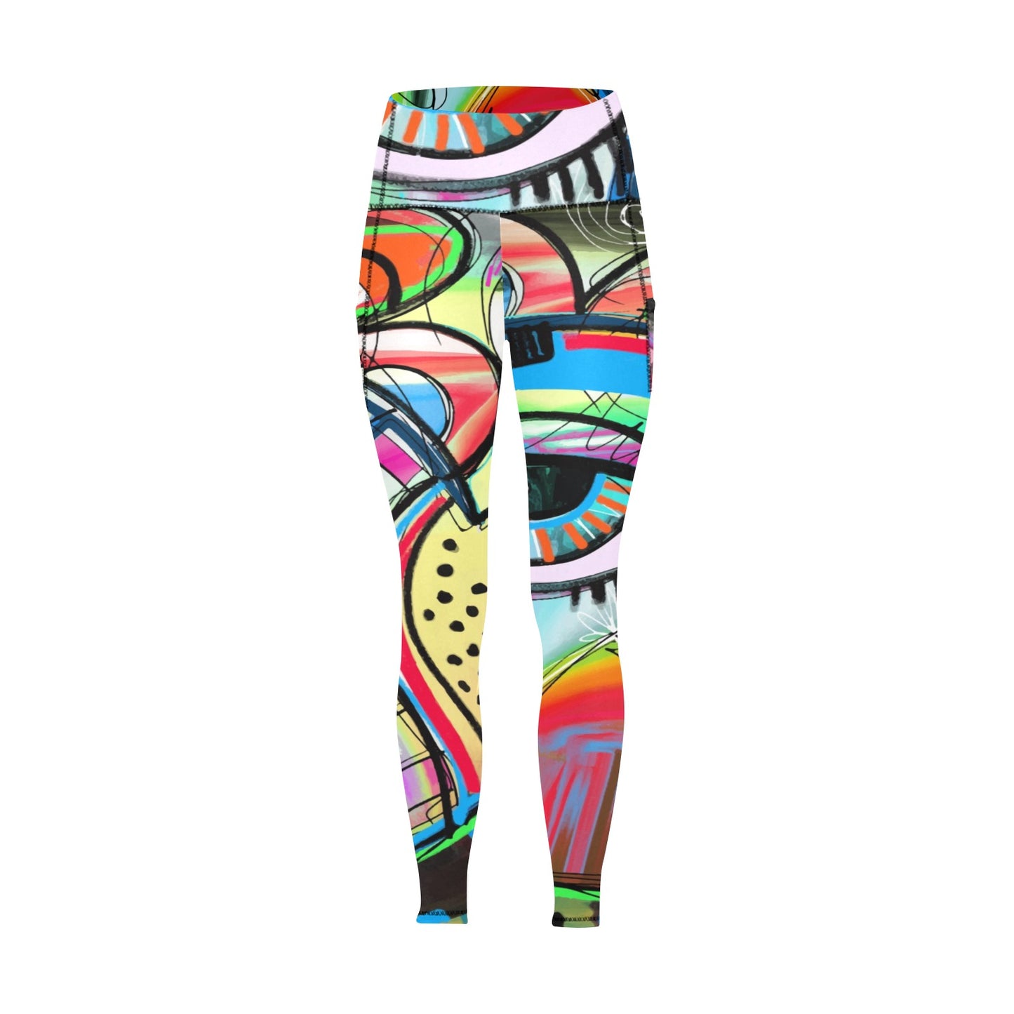 Graffiti Bird - Women's Leggings with Pockets Women's Leggings with Pockets S - 2XL animal