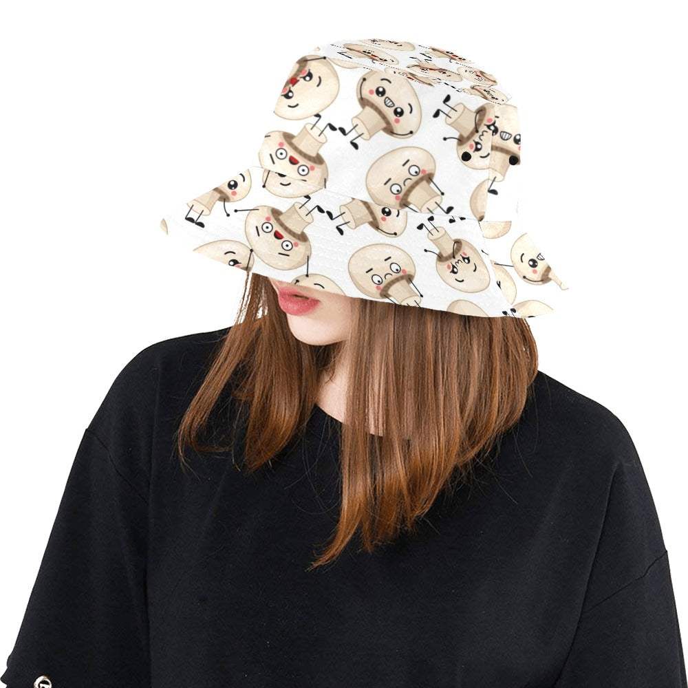 Cute Mushrooms - Bucket Hat Bucket Hat for Women Food Plants