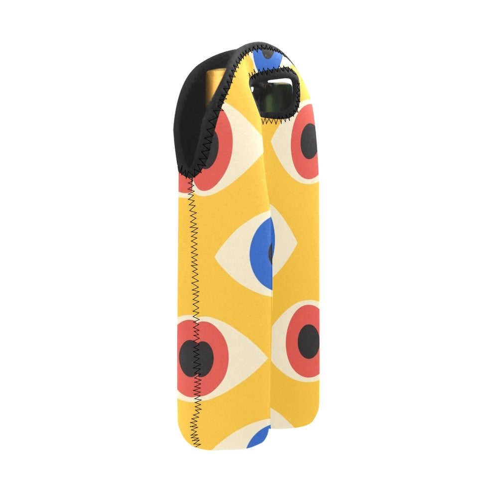 Eyes on Yellow - 2-Bottle Neoprene Wine Bag 2 Bottle Wine Bag Printed Offshore