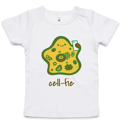 Cell-fie - Baby T-shirt White Baby T-shirt Science