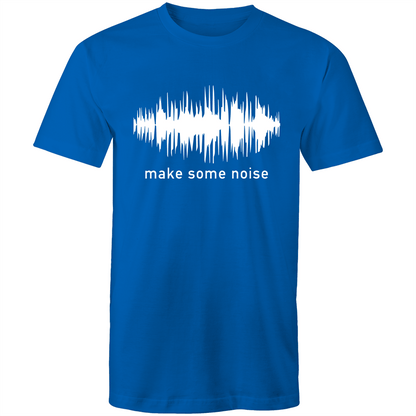 Make Some Noise - Mens T-Shirt Bright Royal Mens T-shirt Mens Music Science