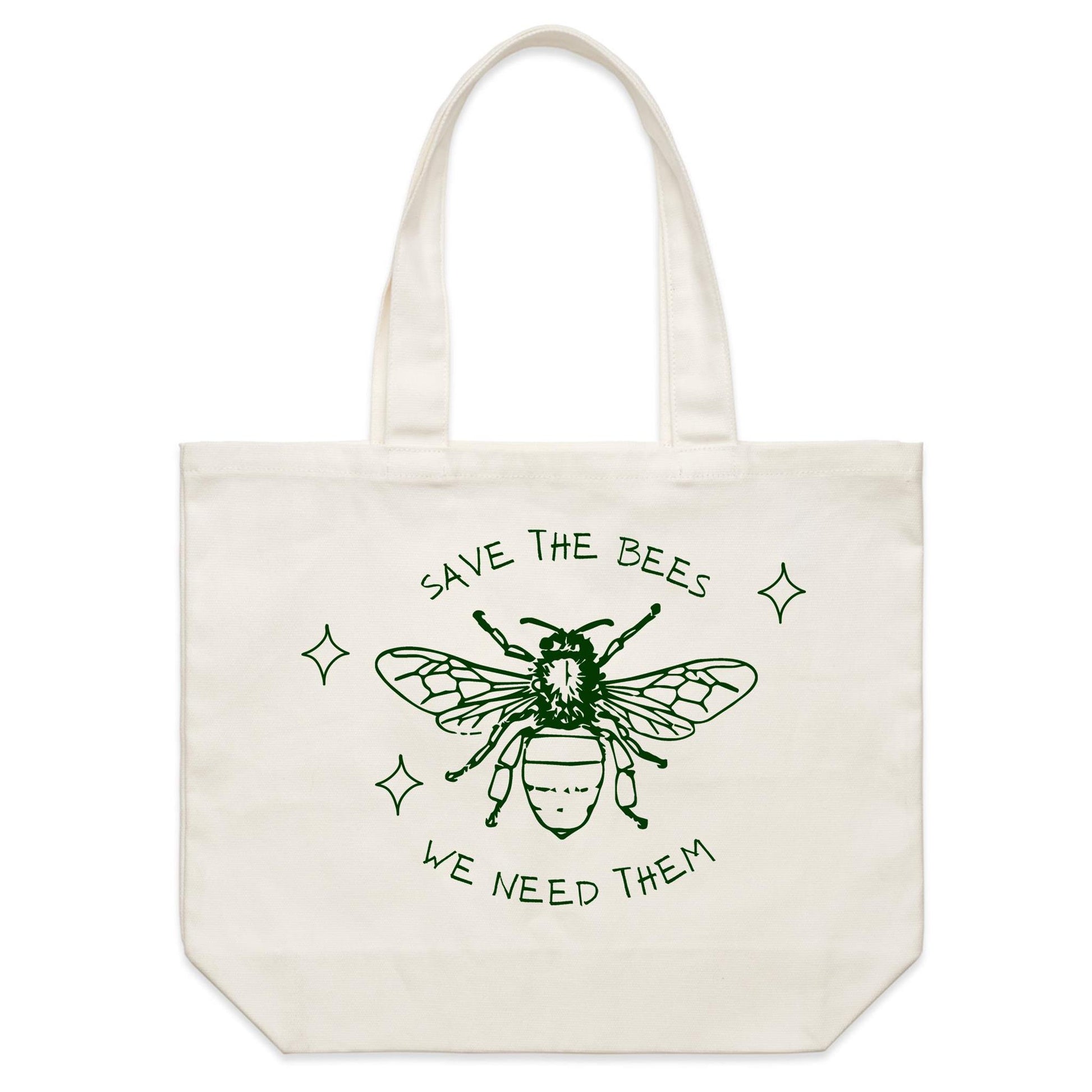 Save The Bees - Shoulder Canvas Tote Bag Default Title Shoulder Tote Bag